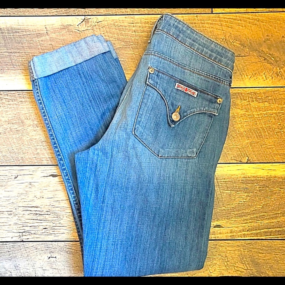 Hudson Jeans Baraca Crop Jean rolled cuffs 29